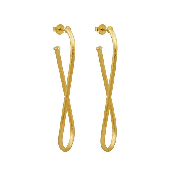 Argola Twisted Hoop Earring