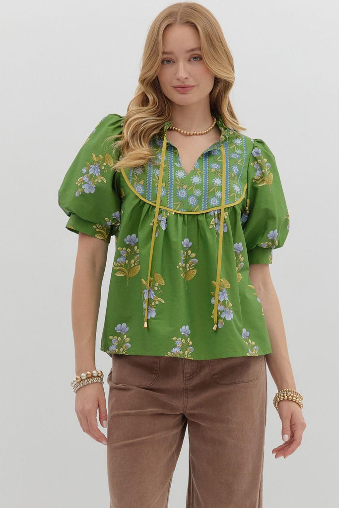 Celia Green Blouse