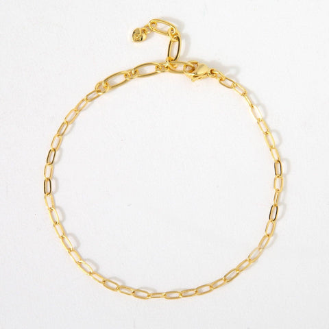 Dainty Paperclip Chain Bracelet