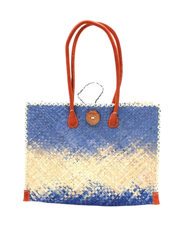 Zafran Holden Ombre Straw Beach Bag