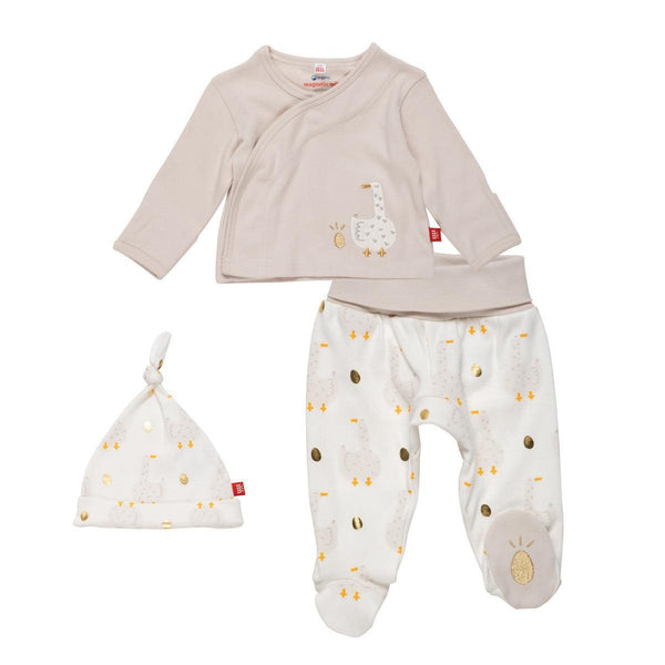 Mummy Goose Organic Magnetic Kimono Set