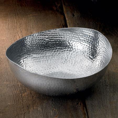 Hammered Oblong Bowl