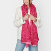 Fuchsia Animal Print Scarf