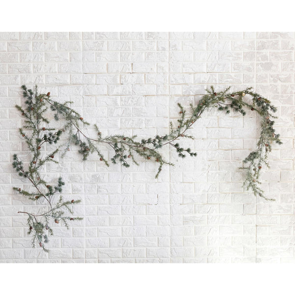 Frost Spruce Pinecone Garland