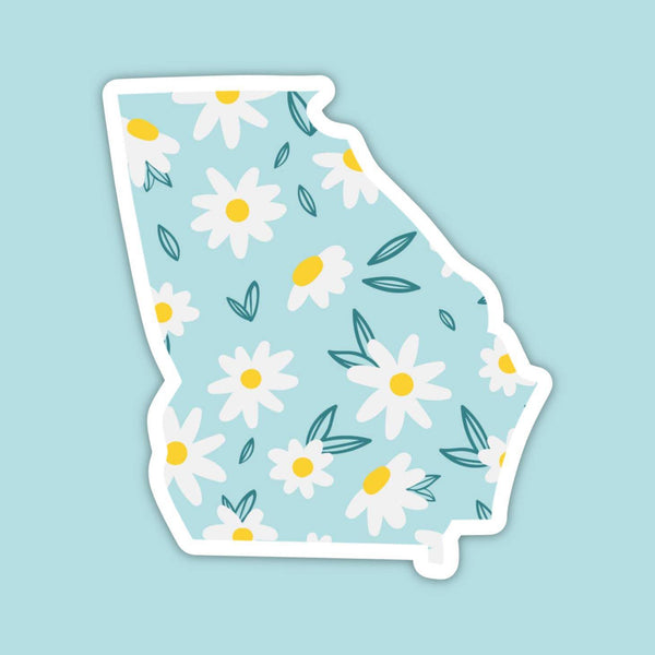 Georgia Blue Daisy Sticker