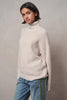 Wang Oatmeal High Neck Sweater