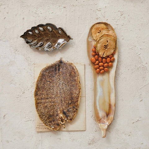 Leaf Stoneware Plate