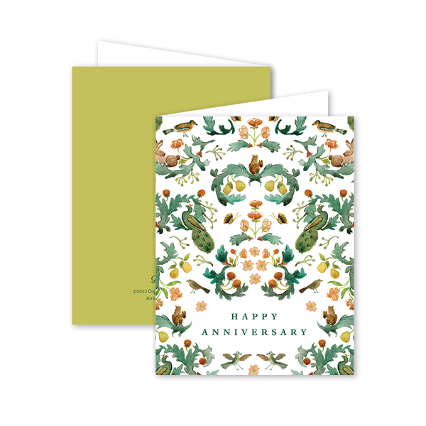 Garden Tapestry Anniversary Card