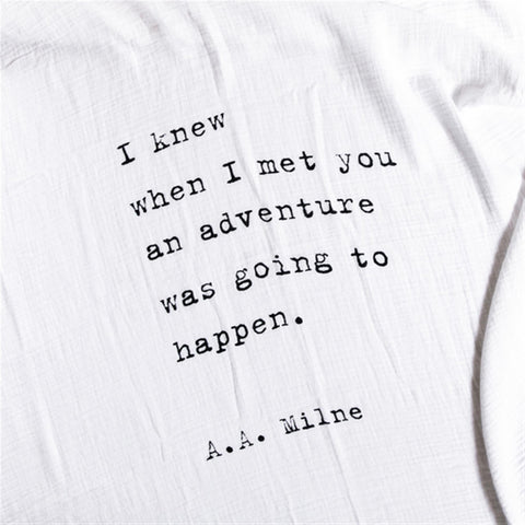 A.A. Milne Baby Swaddle Blanket