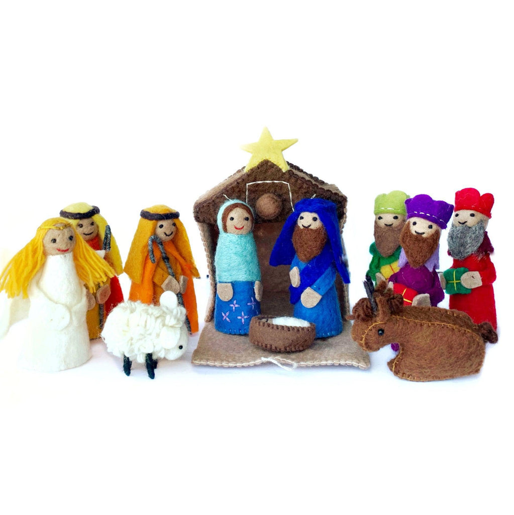 Felt Colorful Nativity Set