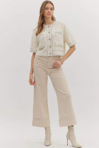 Bella Blue Stitch Sweater