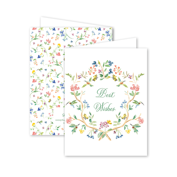 Hummingbird Best Wishes Card