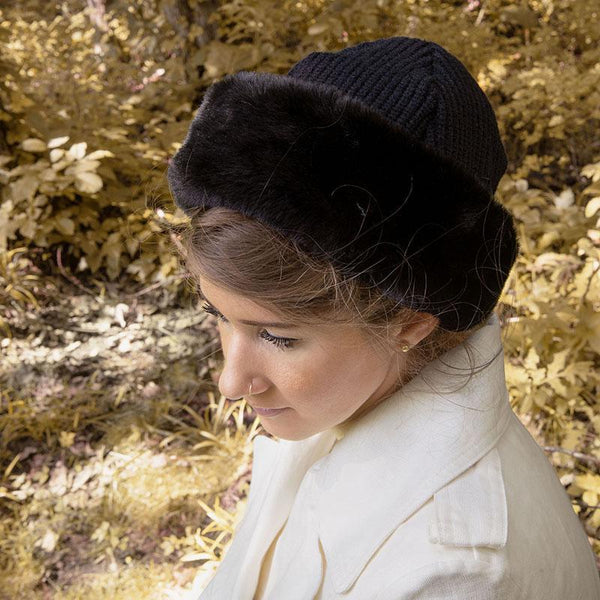 Fur Rib Beanie