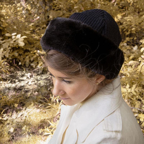 Fur Rib Beanie