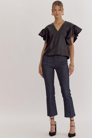 Leather Chi Blouse
