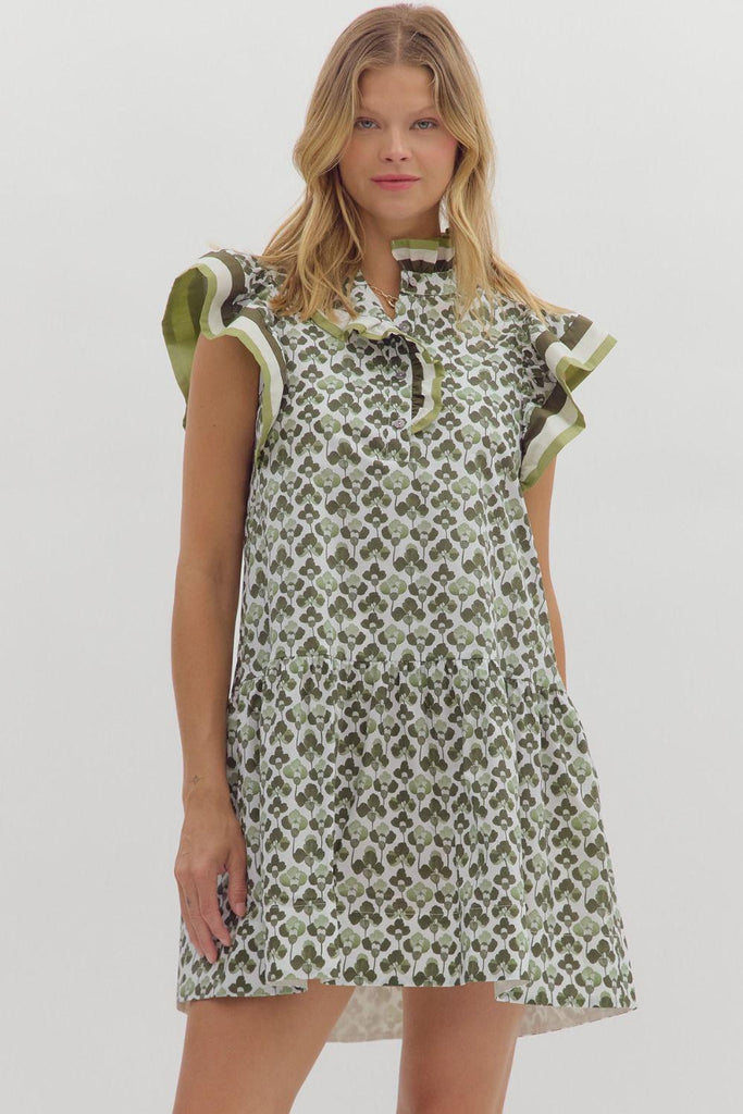 Clover Ruffle Dress