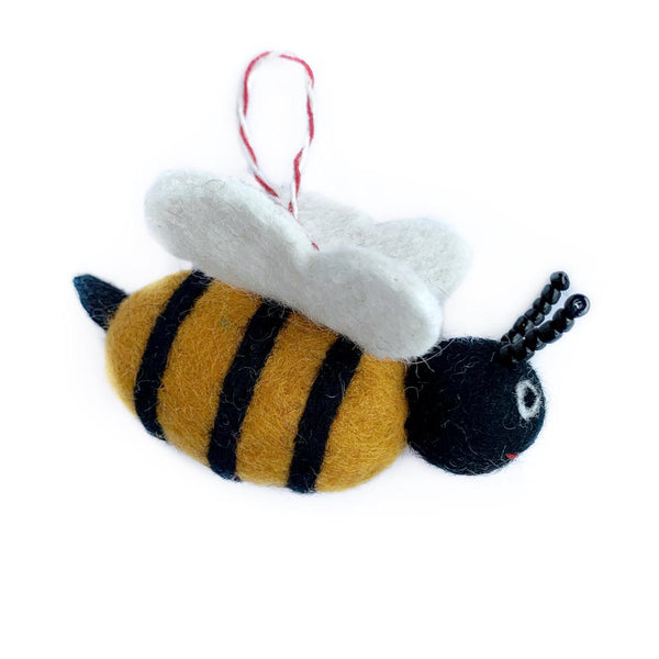 Bee Wool Ornament