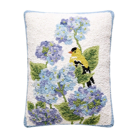 Hydrangea Bird Pillow