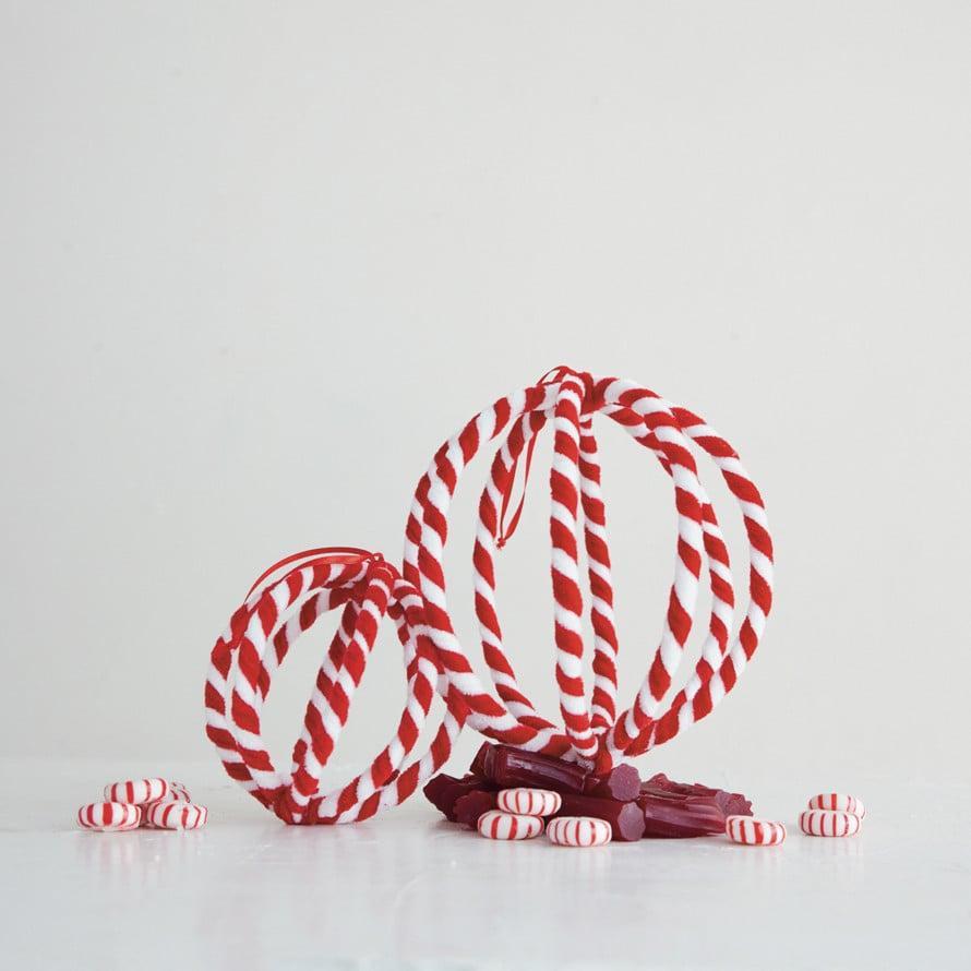 Striped Orb Ornament