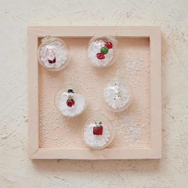 Glass Snow Globe Ornament