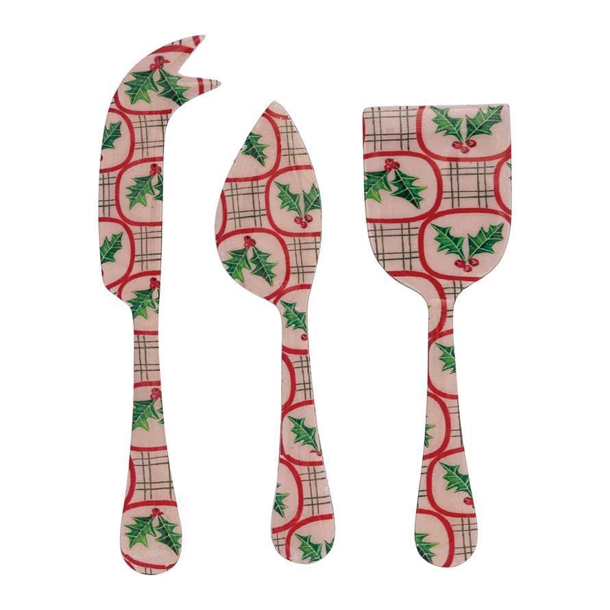 Holly Cheese Servers S/3