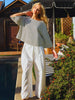 Indigo Stripe Boat Top