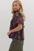 Midnight Flora Blouse