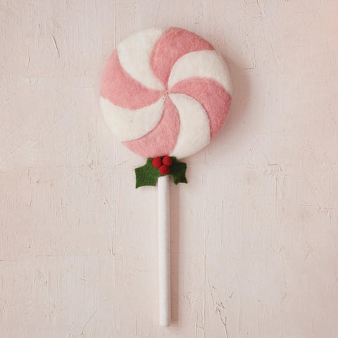 XL Wool Lollipop Decor