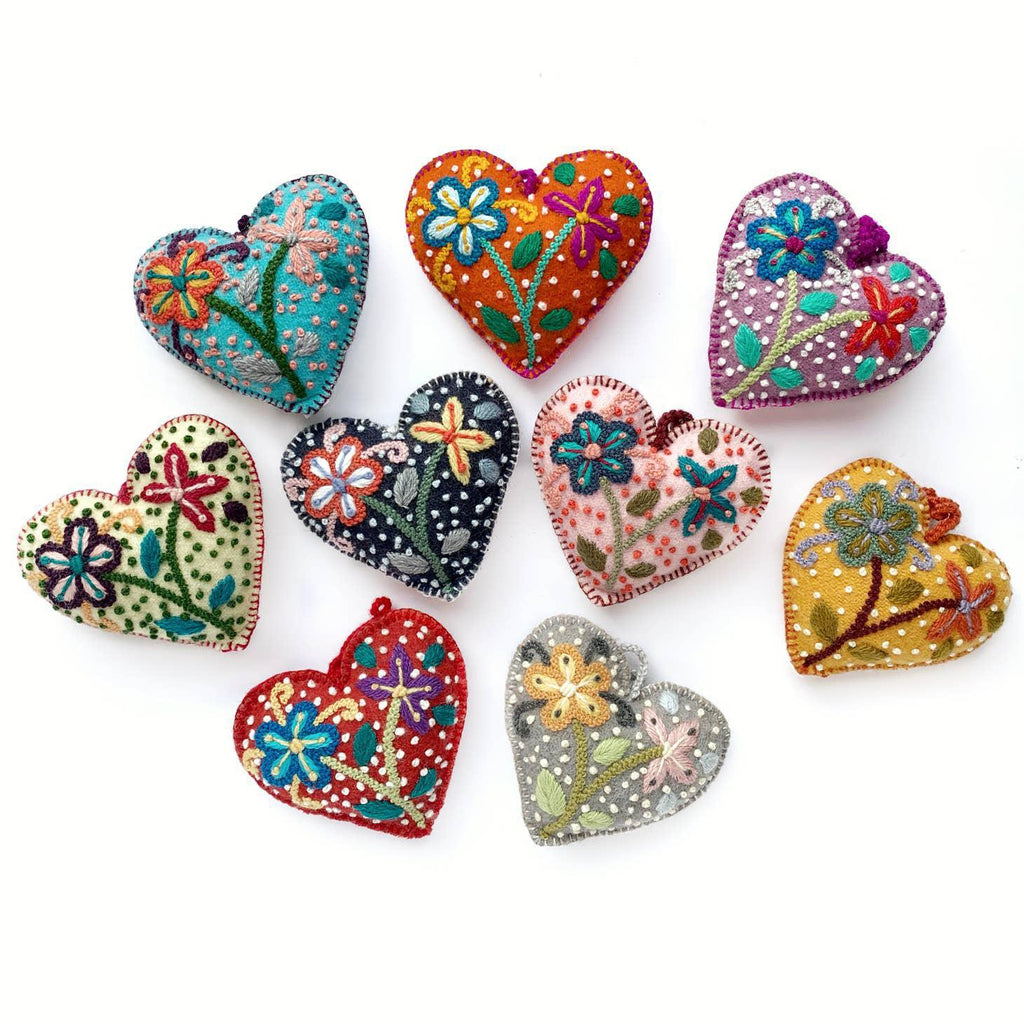 Color Heart Ornament