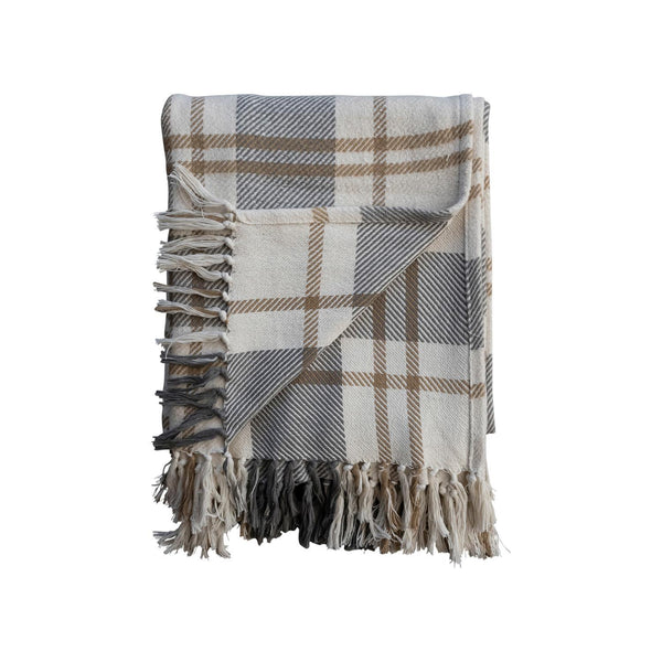 Golden Plaid Blanket