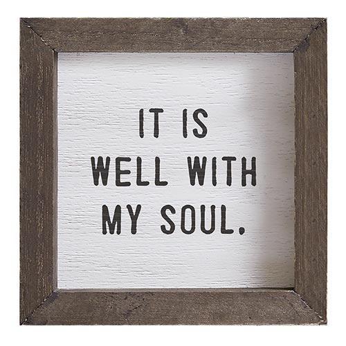 It Is Well Wood Board