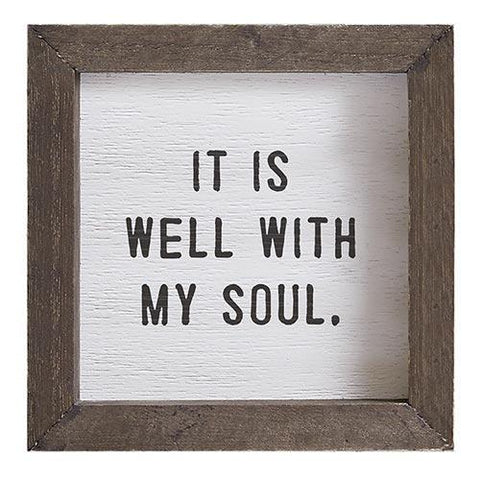 It Is Well Wood Board
