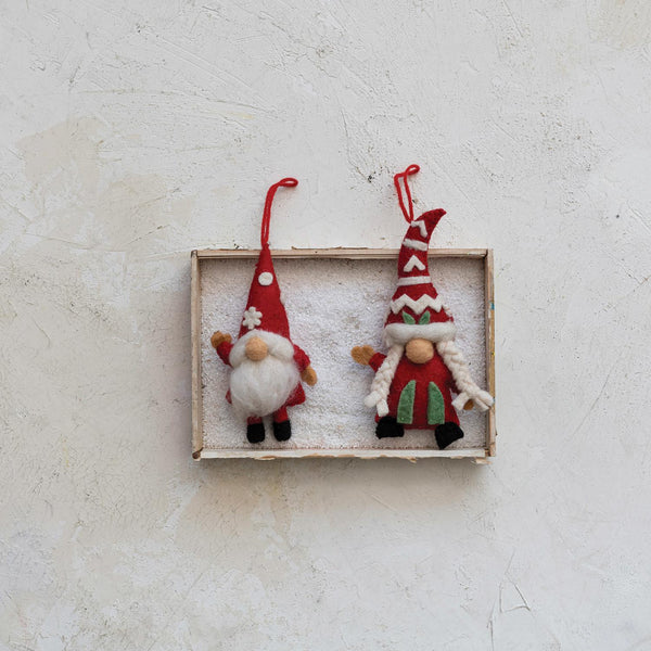 Wool Gnome Ornament