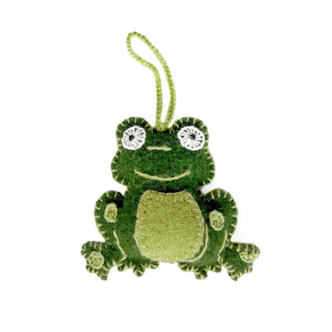 Frog Knit Ornament