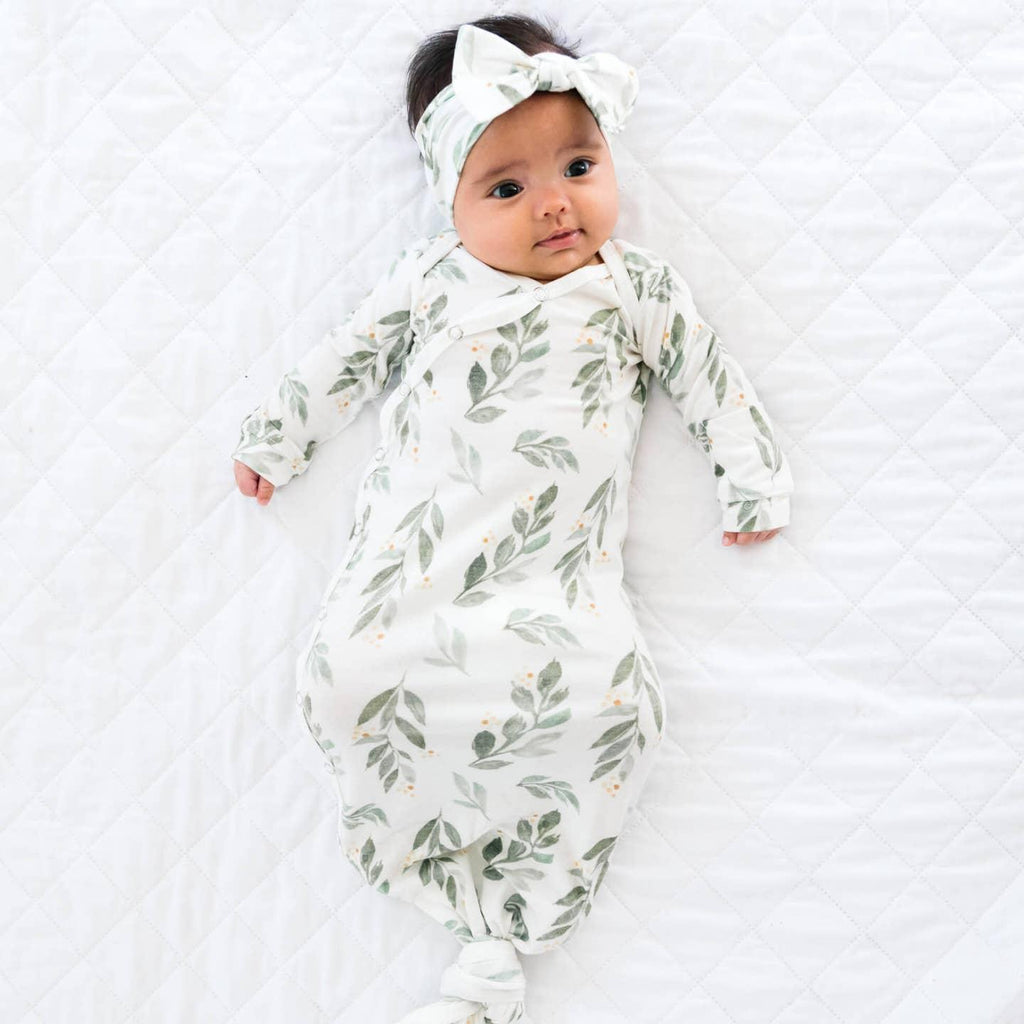 Fern Newborn Knotted Gown