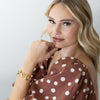 Textured Oval Chain Bracelet
