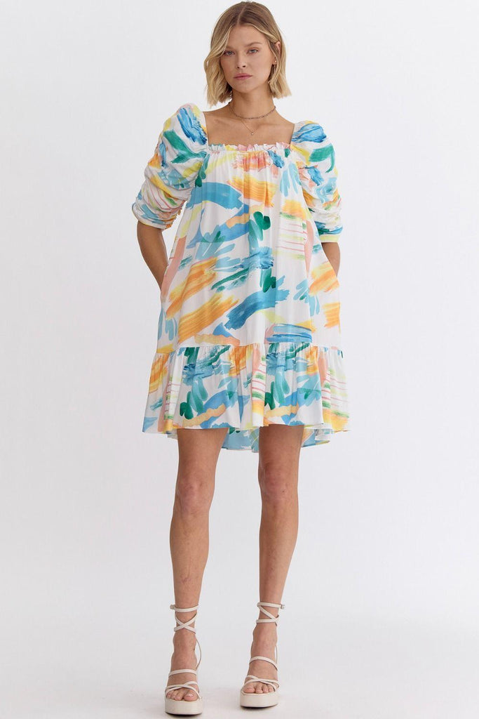 Palette Ruched Dress