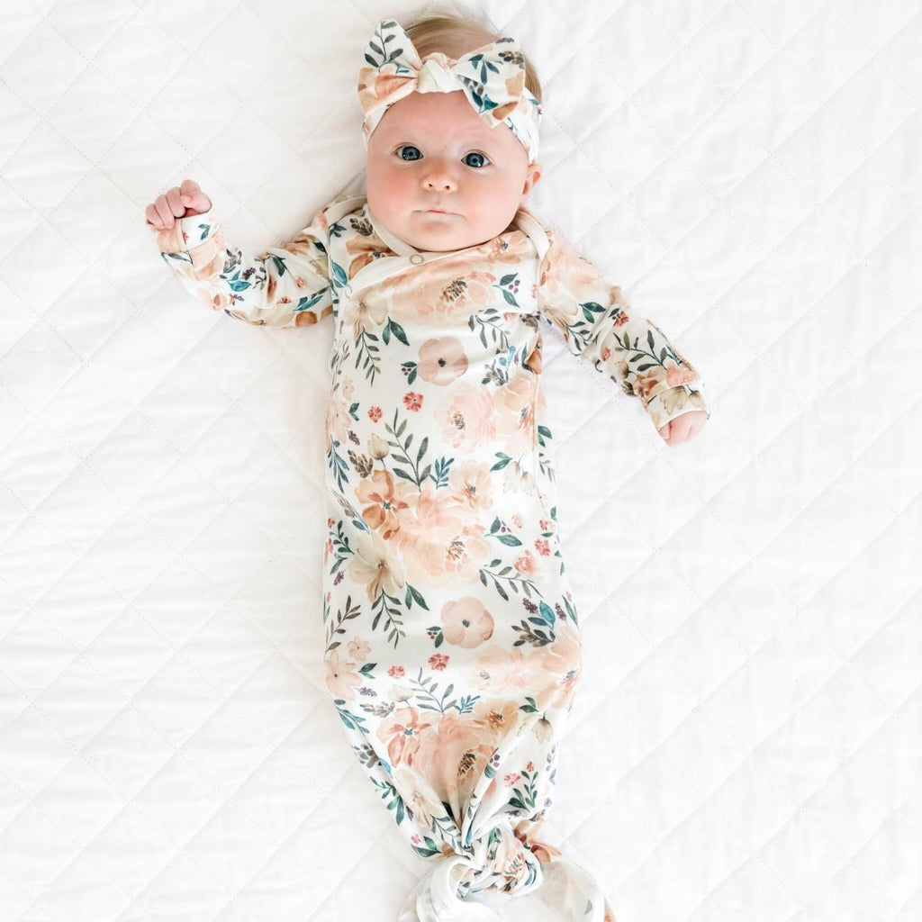 Autumn Newborn Knotted Gown