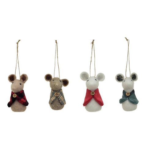 Poncho Mouse Ornament