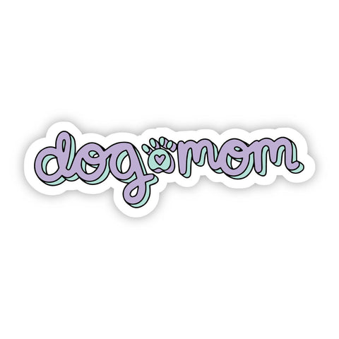 Dog Mom Purple Sticker
