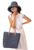 Boucle Crochet Straw Basket