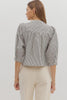 Stripey Collar Blouse