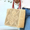 Cheval Lace Crochet Straw Basket