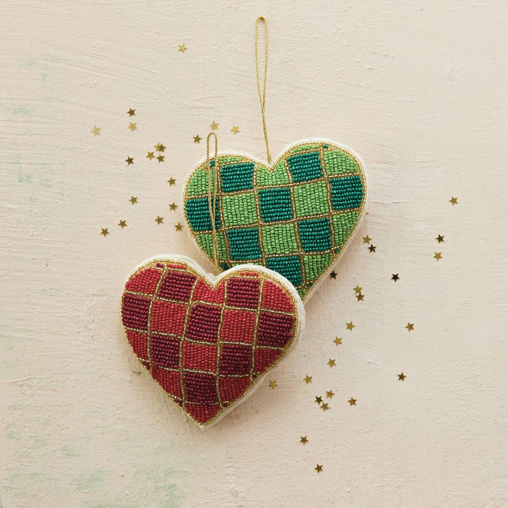 Bead Heart Ornament