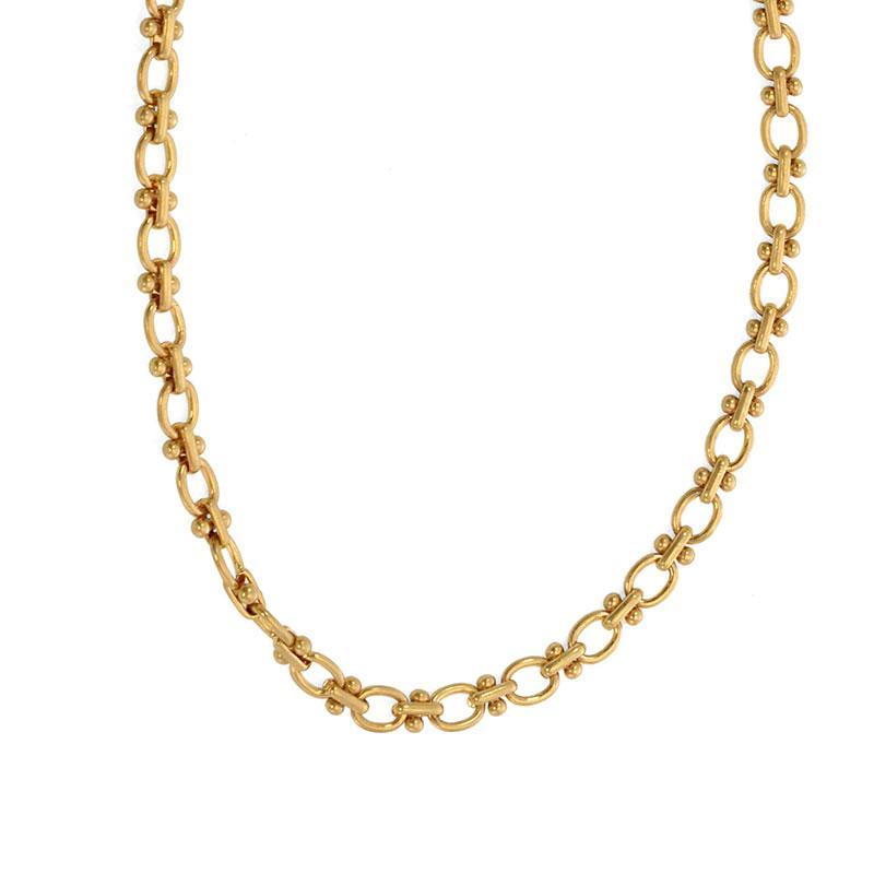 Mini Cable & Barbell Chain Necklace