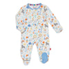 Alpha Pop organic cotton magnetic footie