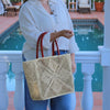 Cheval Lace Crochet Straw Basket