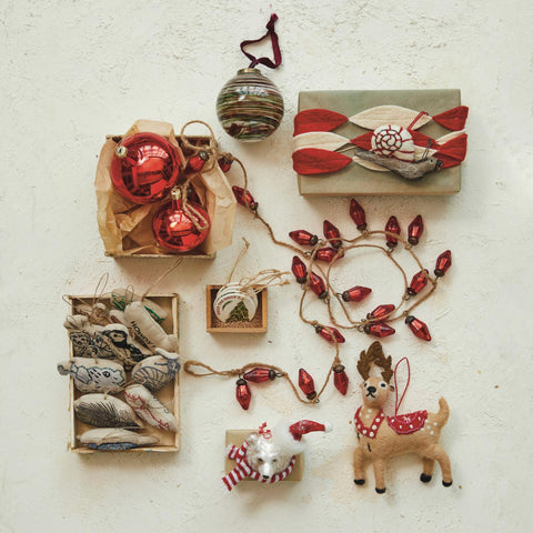 Wool Reindeer Ornament