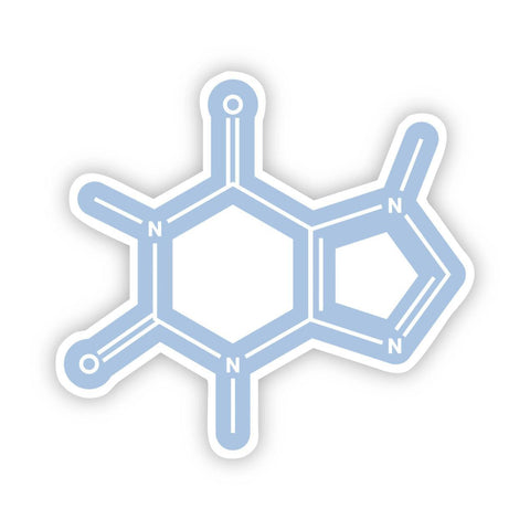 Blue Caffeine Chemistry Sticker