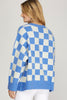 Blue Checker Sweater